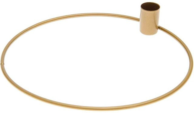 Rico Design Metallring Kerzenhalter Gold Matt Durchmesser: 15 cm - Bild 1