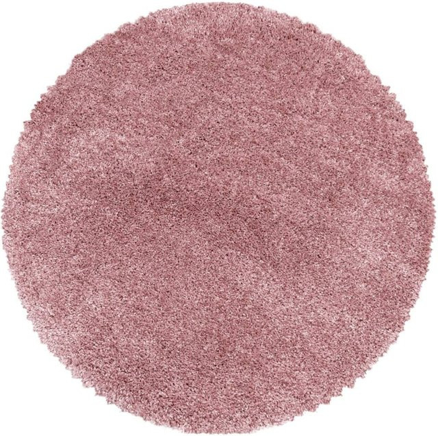 Ayyildiz Hochflorteppich Fluffy Shaggy in Rosa, Durchmesser: 120 cm - Bild 1