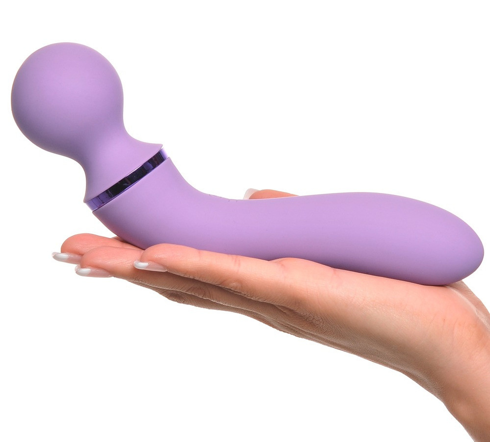 Fantasy For Her Duo Wand Massage-Her von Pipedream in Purple, 19,5 cm - Bild 3
