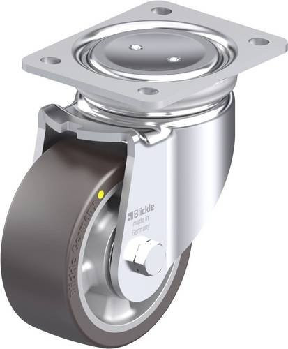Blickle LUH-ALST 127K-AS Stahlblech-Lenkrolle in Silber, Rad-Durchmesser: 125 mm, Tragfähigkeit: 450 kg - Bild 1