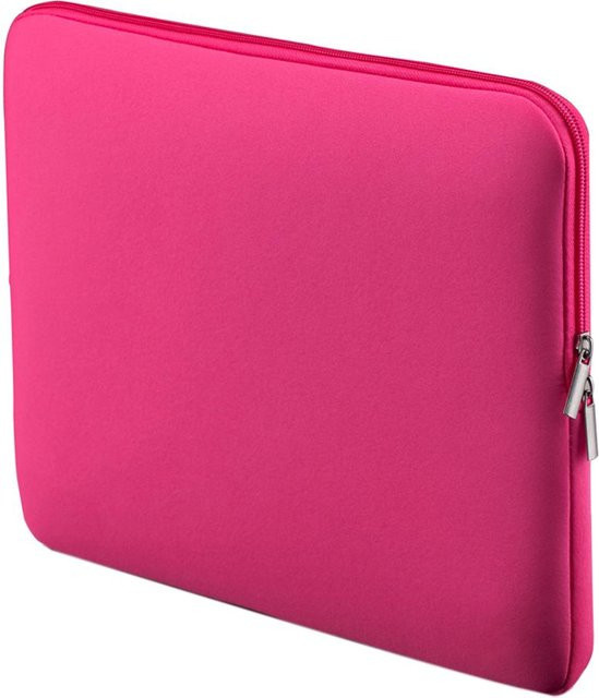 Weiche Laptop-Schutzhülle mit Reißverschluss für Apple MacBook Pro Retina und Ultrabooks 15 bis 15,6 Zoll in Pink - Bild 1