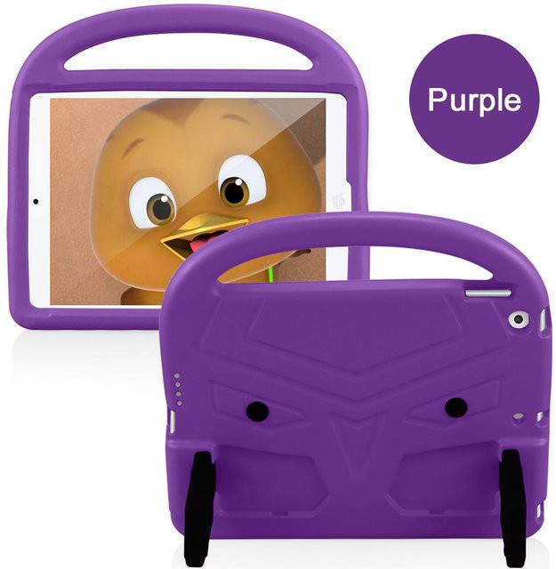Kindertablet-Schutzhülle für Apple iPad Air 11 und iPad Pro 11 mit Handgriff und Doppelständer in Violett - Bild 1