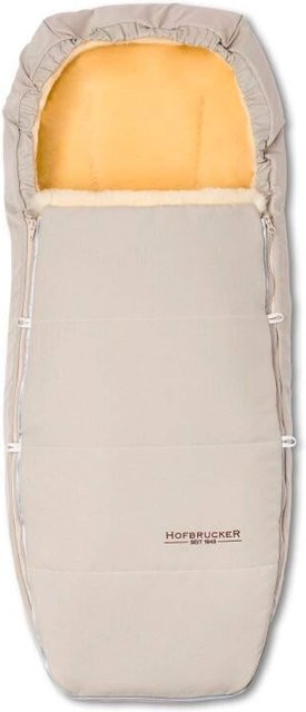 Hofbrucker Kinderwagen Lammfell-Fußsack Alaska in Beige - Bild 1