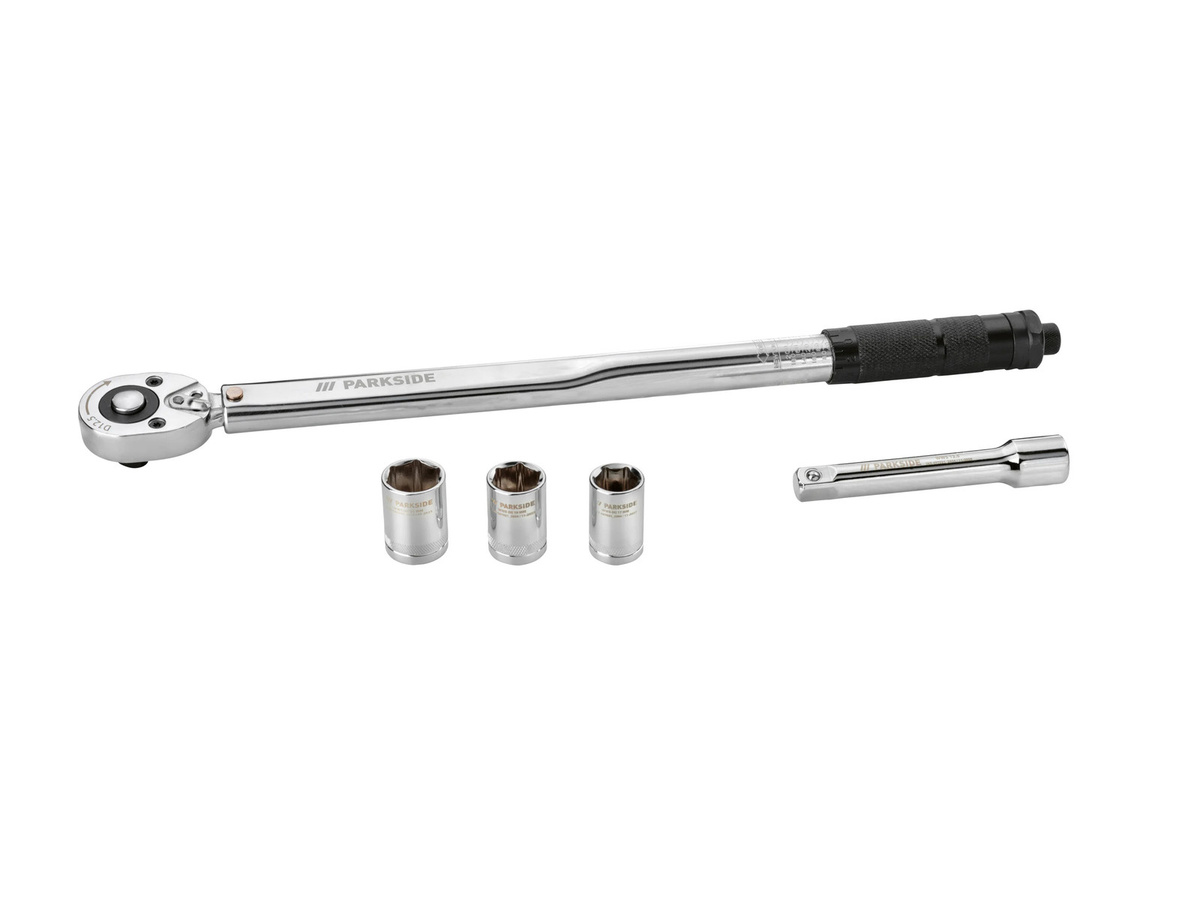 Parkside Drehmomentschlüssel-Set, 5-teilig, 1/2 Zoll, aus Stahl - Bild 3