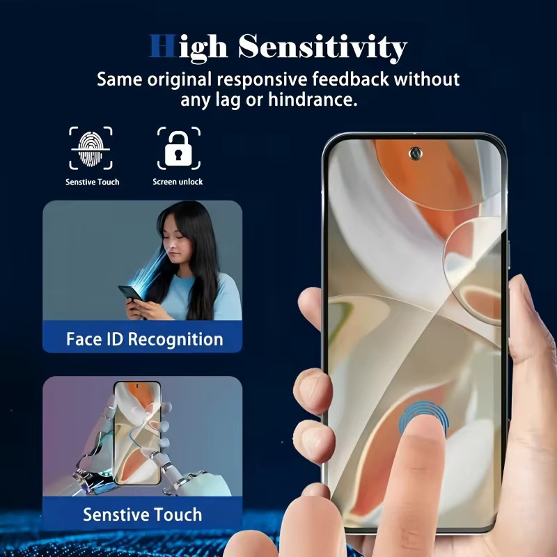 4in1 Displayschutzfolie aus gehärtetem Glas und Kameraobjektiv-Schutzfolie für Google Pixel 9 Pro XL, Pixel 9, Pixel 8 Pro, Pixel 8a und Pixel 8, transparent - Bild 3