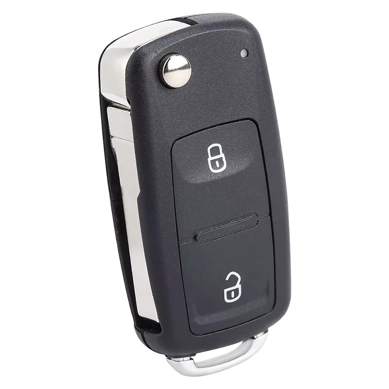 KEYECU Klappbarer Fernbedienungsschlüssel mit ID48 Chip für Volkswagen Amarok und Transporter, Farbe: Schwarz, 315MHz/433MHz - Bild 4