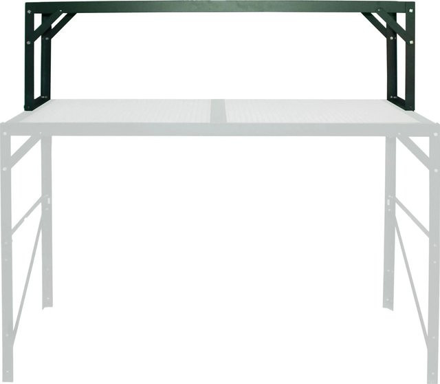 Vitavia Alu-Tischaufsatz mit Hohlkammerplatten-Ablagefläche in Smaragdgrün, B: 121 cm, T: 39 cm - Bild 1