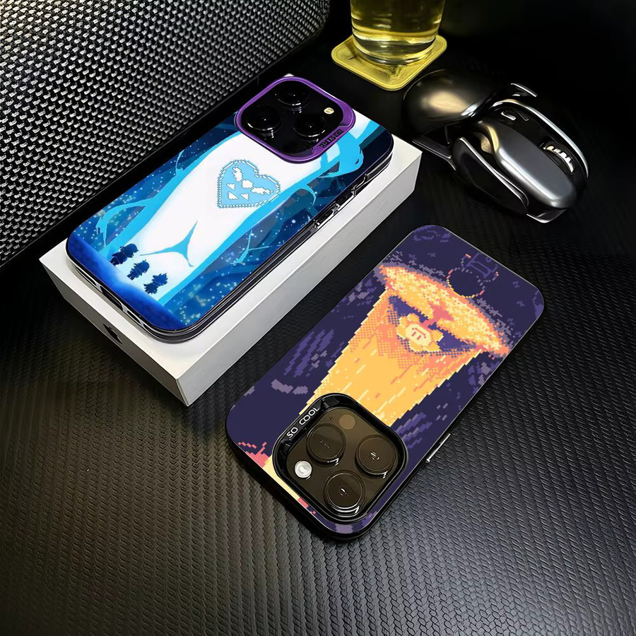 B-Back Game Stoßfeste TPU Handyhülle für iPhone 11 bis 17 Pro Max in Schwarz und Mehrfarbig - Bild 2