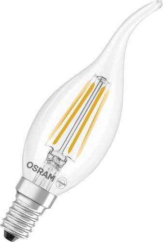Osram LED Filament Leuchtmittel Kerzenform E14 Warmweiß Transparent H: 12,1 cm, B: 3,5 cm - Bild 1