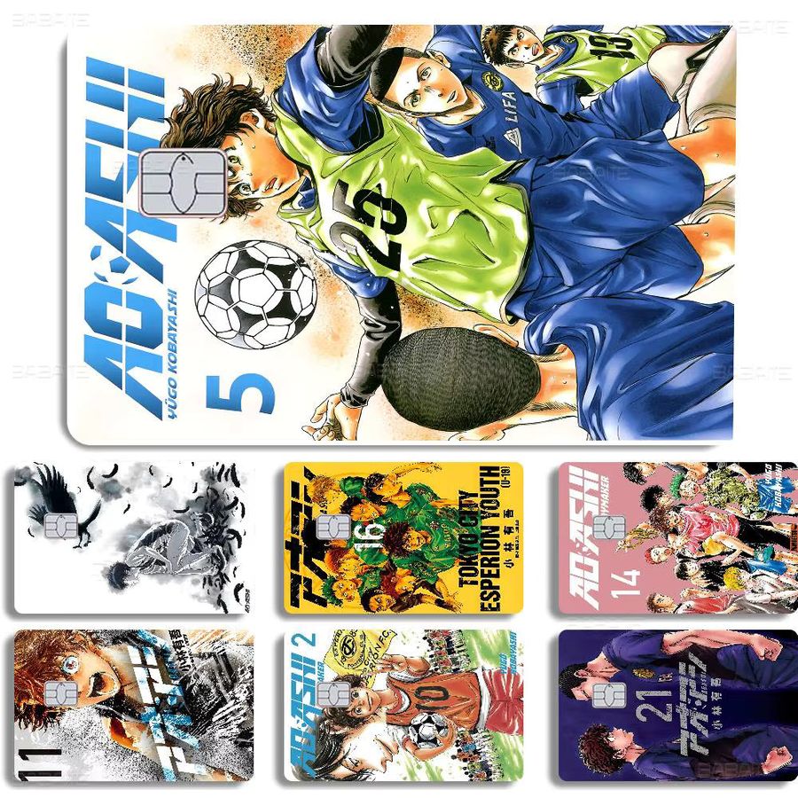Ao Ashi Anime Aufkleber Set für Kreditkarten und Buspässe wasserfest zur Dekoration und Sammlung - Bild 4