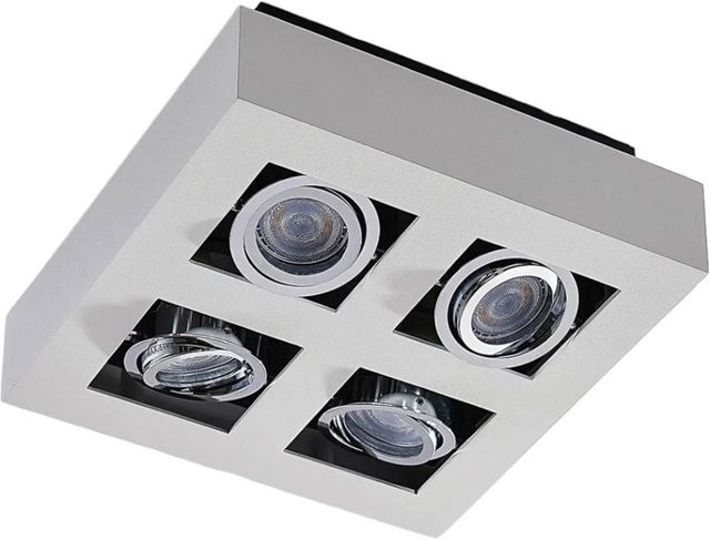 Arcchio Vince Modern 4-flammige Deckenleuchte aus Aluminium in Weiß mit GU10 Fassung - Bild 1