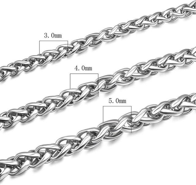 DG Happy Kette Herren, Edelstahl, silber, 70 cm - Bild 1