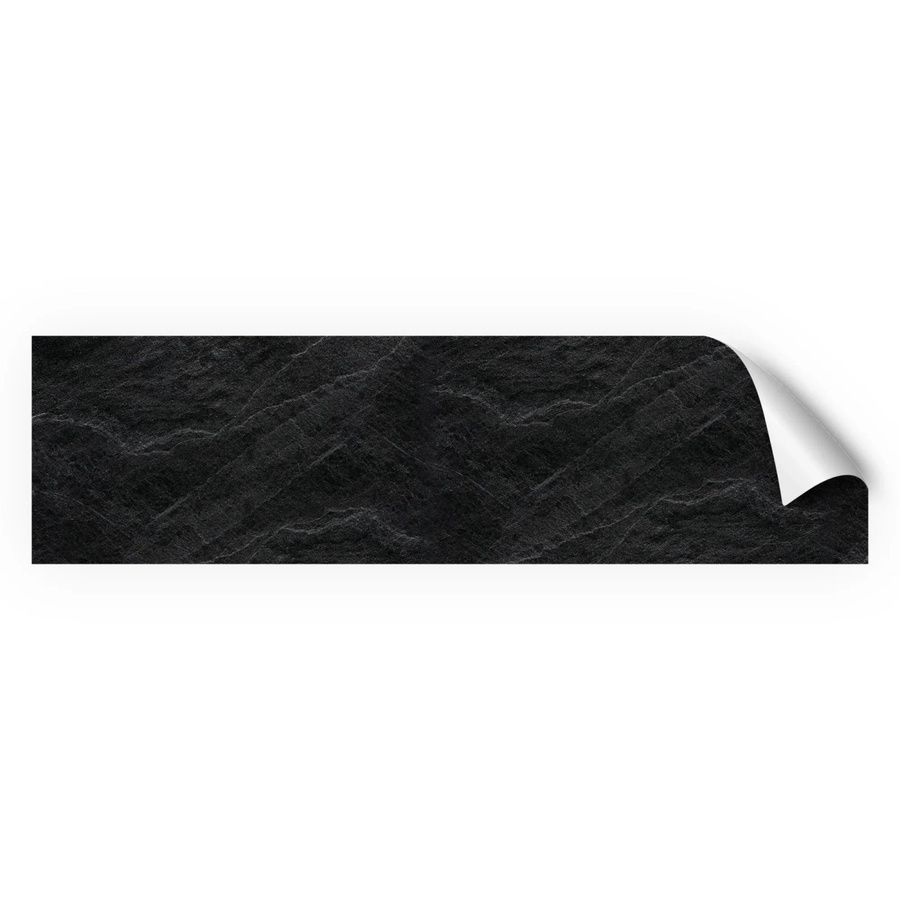 Myspotti Küchenrückwandfolie Slate in Stone Look, Farbe Anthrazit/Schwarz, B: 220 cm, H: 60 cm - Bild 2