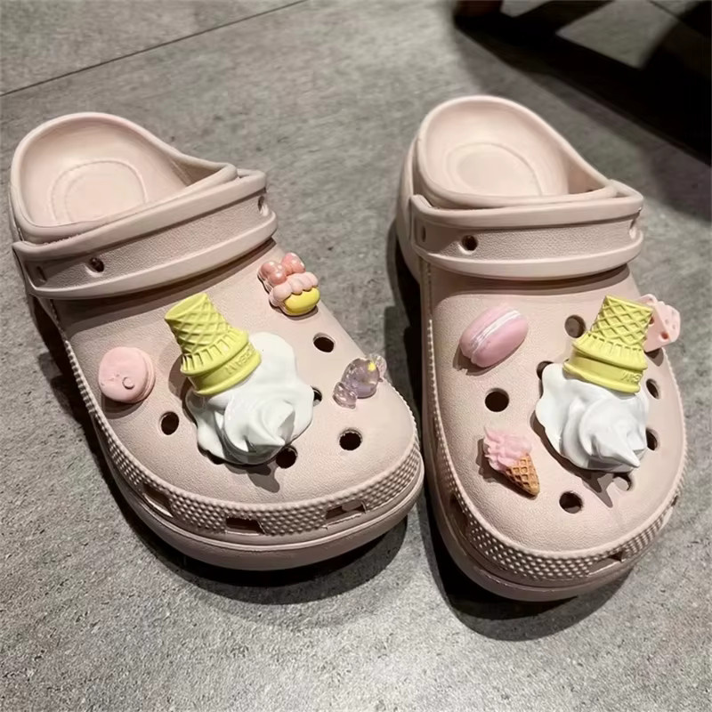 Mesuca Charms für Sandalen und Hausschuhe, Eiscreme-3D, Kinder - Bild 3