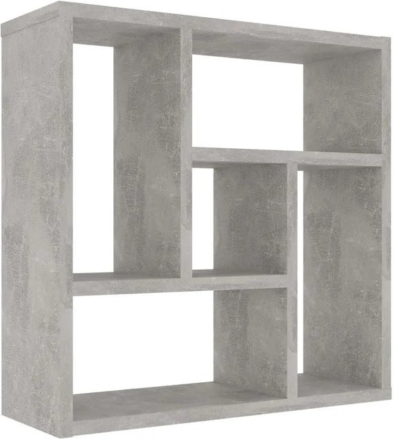 vidaXL Wandregal in Betongrau aus Holzwerkstoff, modern und matt, B/T/H: 45,1 x 16,0 x 45,1 cm - Bild 1