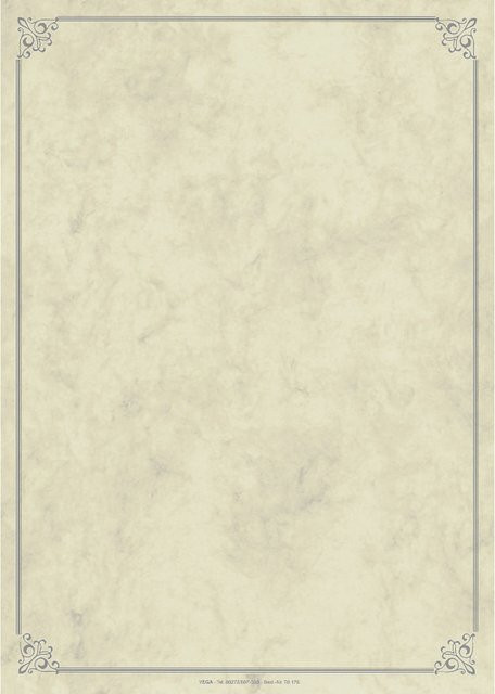 PULSIVA Einlegeblätter Eckrahmen DIN A4 in Beige, 100 Stück - Bild 1
