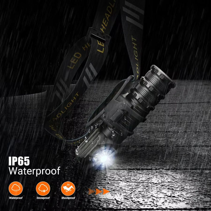XIWANGFIRE LED Scheinwerfer mit 3 LEDs, 1300lm, Schwarz, mit Magnet für Outdoor und Camping - Bild 5