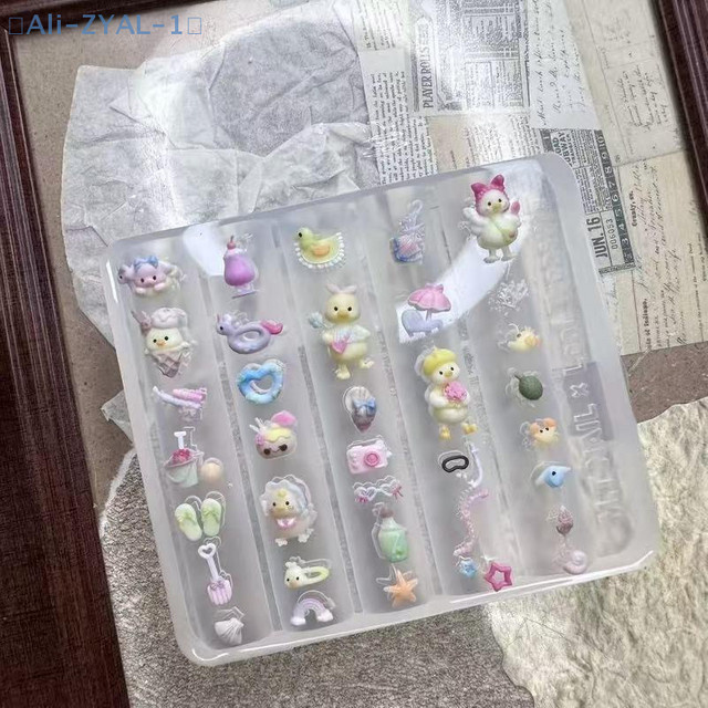JETTING Nagelform Cartoon Ente 3D Silikon, Nagelschablone für Nail Art - Bild 1