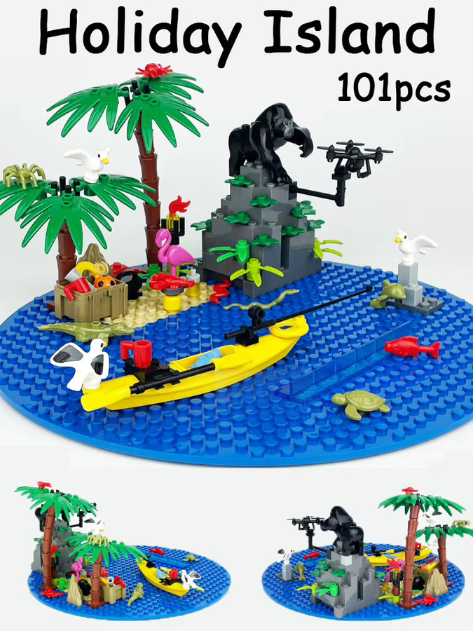 BRICKPANDA MOC Stadt Street View Liberia Resort Insel Szene, Bausteine - Bild 2