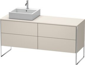 Duravit XSquare Waschtischunterschrank in Beige Matt mit 4 Türen, B/T/H: 160 x 54,8 x 77,8 cm - Bild 1