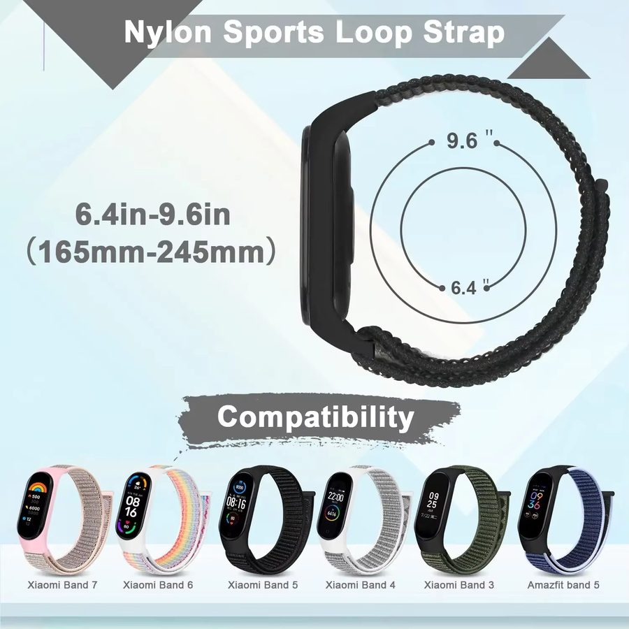 yunfook Uhrenarmband Nylon, Sport Loop, Unisex - Bild 1