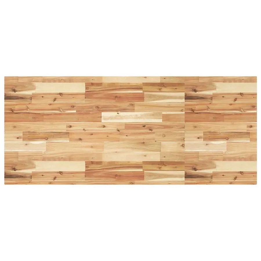 vidaXL Tischplatte rechteckig aus Akazienholz in Braun, B/T/H: 140 x 60 x 4 cm - Bild 2