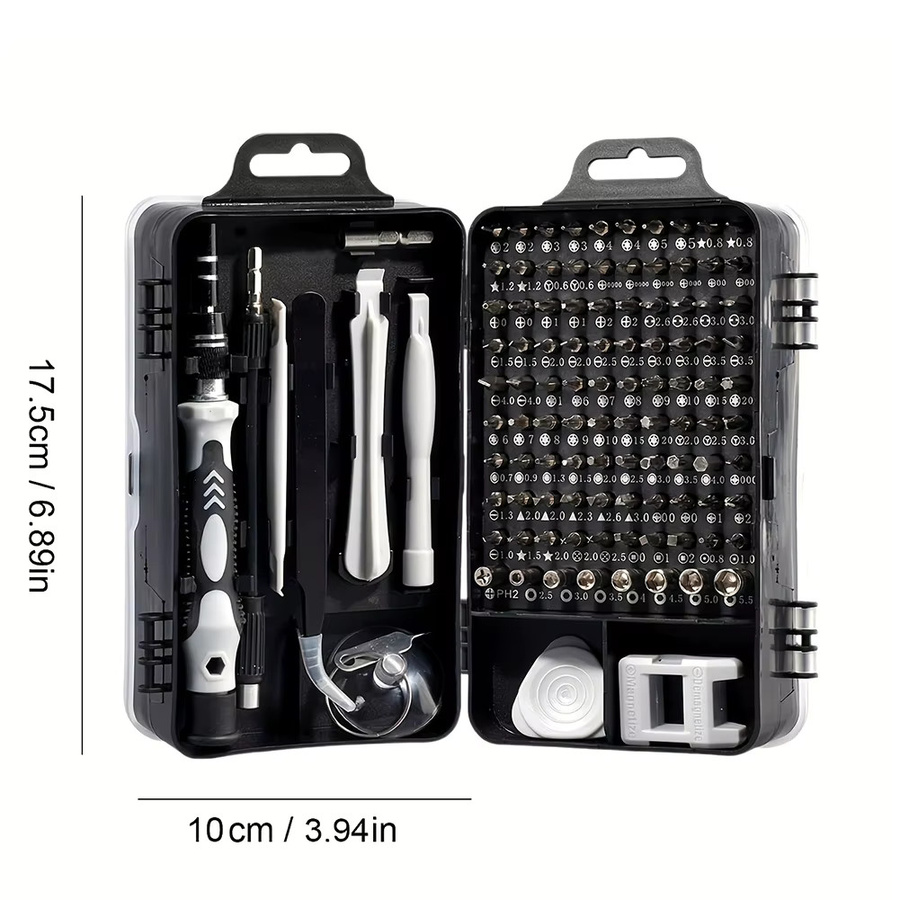 Aleekit 115-in-1 Magnetischer Schraubendreher-Satz Präzises Multi-Handwerkzeug Set mit Torx und Sechskant für professionelle Reparaturen - Bild 4
