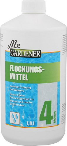 Mr. GARDENER Flockungsmittel in Weiss, 1 l - Bild 1