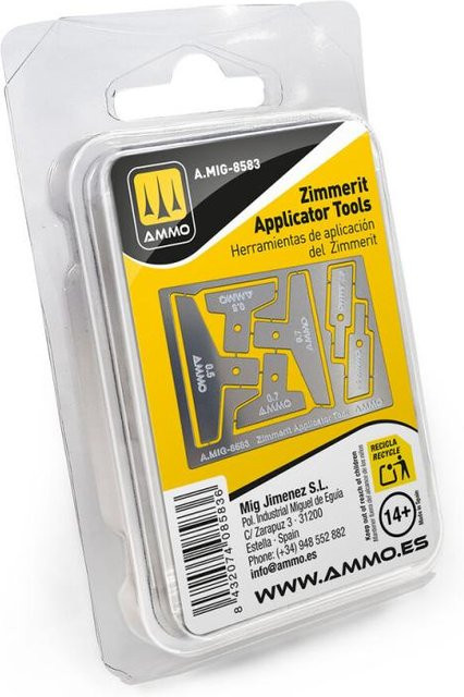 AMMO by MIG Jimenez Zimmerit Applicator Tools, Zubehör, Metall, Gelb - Bild 1