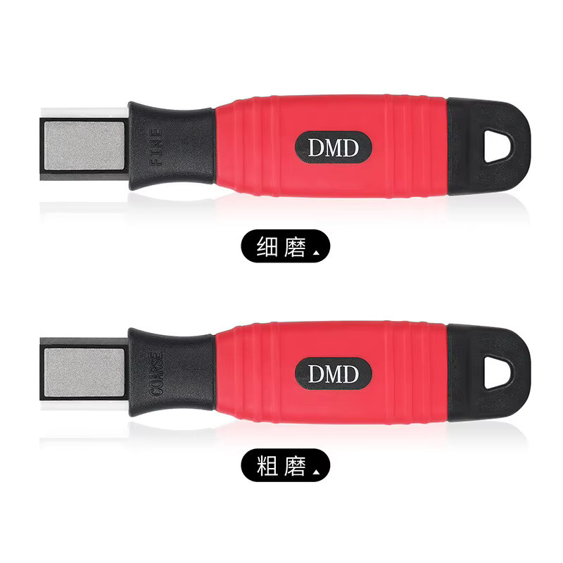 DMD Outdoor-Diamant-Schleifstein Mini-doppelseitiger Spitzer in Rot für Messer, Angelhaken und Feilen - Bild 4