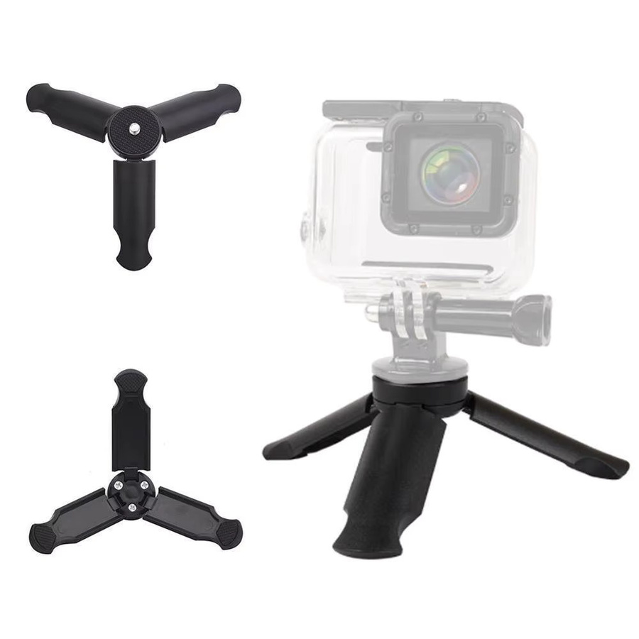 Universal Stativ für DJI Osmo Mobile 2 Handheld Gimbal und Smartphone Stabilisator in Schwarz mit 1/4 Zoll Anschluss für GoPro und Action Kameras - Bild 2