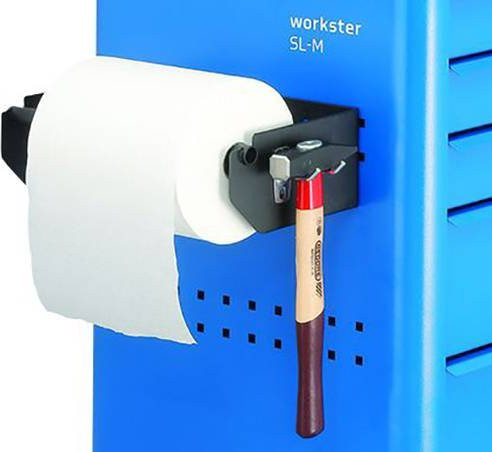 Gedore Papierrollenhalter aus Stahl in Schwarz und Weiß B/T/H: 35,0 x 20,0 x 11,0 cm - Bild 1