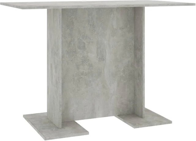 vidaXL Esstisch aus Holzwerkstoff in Betongrau, rechteckig und minimalistisch, B/T/H: 110 x 60 x 75 cm - Bild 1