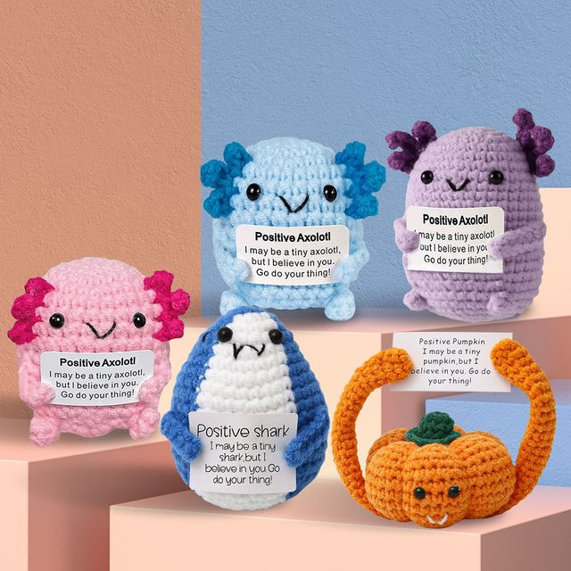 alloet Tier- und Kürbis-Häkelpuppen, Plüsch / Textil - Bild 1