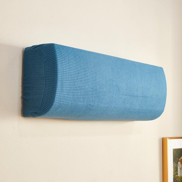XiaoyuDD Klimaanlagen-Staubschutz-Set mit Haken, universeller Windschutz als Windschutzscheiben-Vorhang gegen direkten Luftzug, Blau, Breite: 90-110 cm - Bild 1