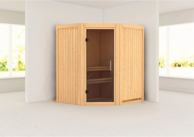 Karibu Sauna Tjorven in Natur Braun - Bild 1