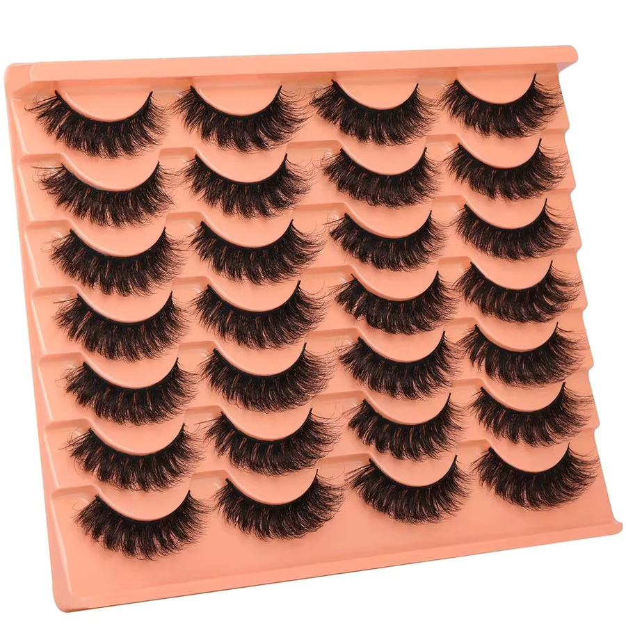 JIEFUXIN Künstliche Wimpern, Schwarz, 14 Paar, Natürlich - Bild 6