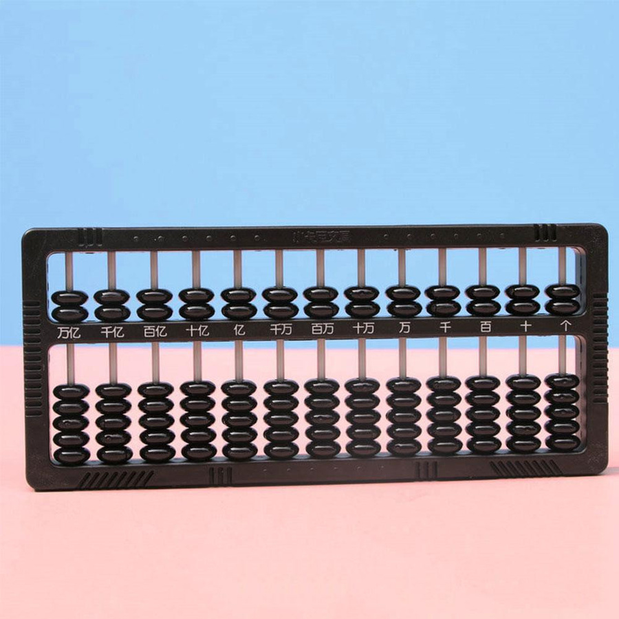 Yiran Furniture Abacus Chinesische 13 Ziffern Spalte Mathematik Spielzeug schwarz - Bild 4