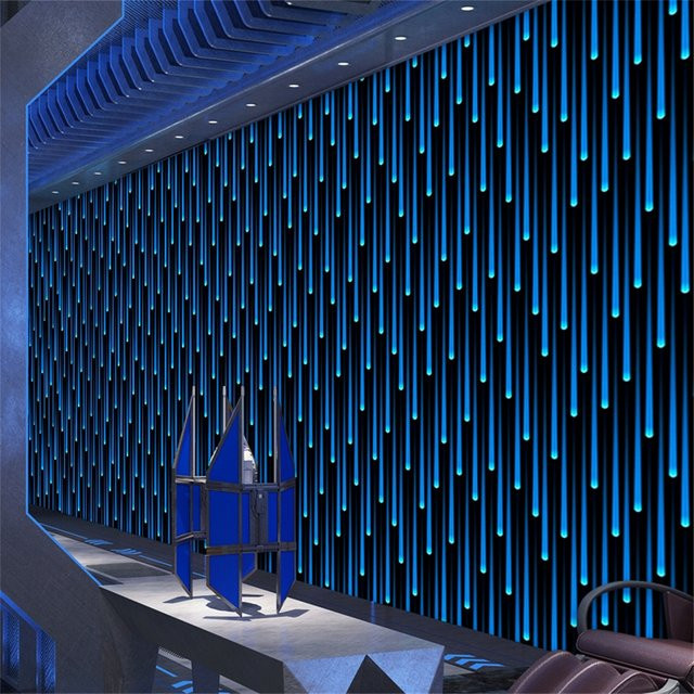 Beibehang 3D Wandbild Klebeaufkleber in Rot für KTV Bar und Wohnzimmer mit Sternen-Design - Bild 1