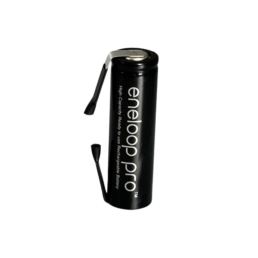 Panasonic AA NiMH Akku 1,2 V 2550 mAh in Green Shell für Philips Elektrorasierer und Zahnbürsten mit Schweißanschluss - Bild 2