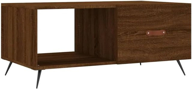 vidaXL Couchtisch in Braun mit Eichen-Optik aus Holzwerkstoff, B/T/H: 90 x 50 x 40 cm - Bild 1