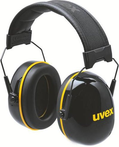 Uvex K20 2630020 Kapselgehörschutz Schwarz Gelb mit 33 dB Dämpfung nach EN 352 - Bild 1