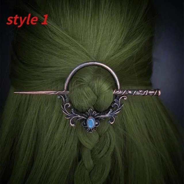 Haarstäbe Vintage Metall, Nordischer Stil, Damen - Bild 1