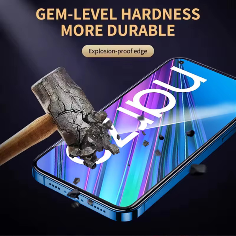 3er-Set gehärtetes Glas für Realme Narzo 30 5G, transparent, Full Coverage Display Schutz mit Fingerabdruck-Entsperrung und Anti-Explosion-Funktion - Bild 5