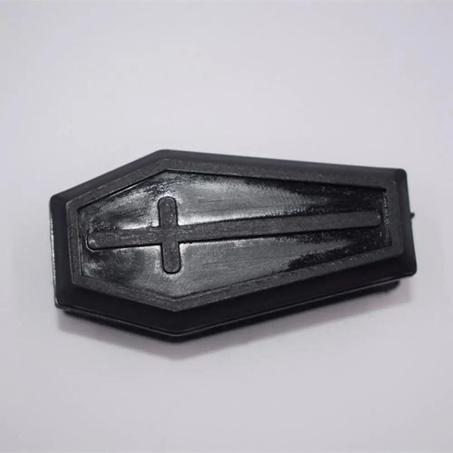 10 Stück Mini Sargboxen von Binchi Outdoor Product in Schwarz als Halloween Dekoration und Aufbewahrungsbox aus Kunststoff - Bild 1