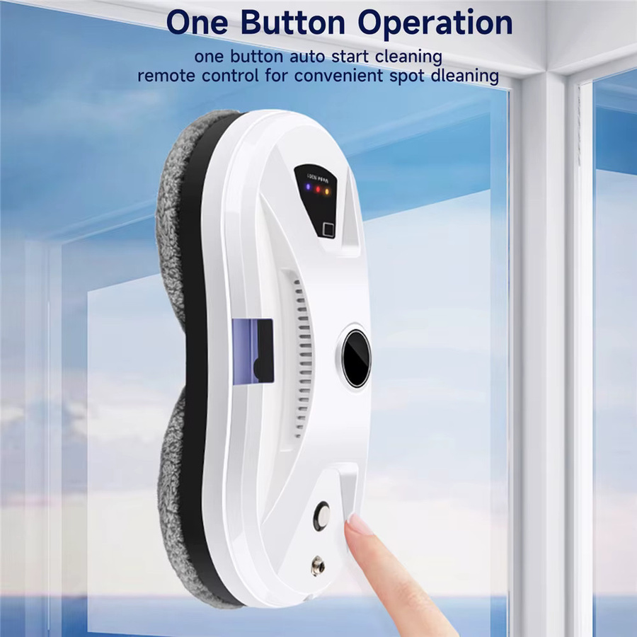 HGTUGO Ultradünner Fensterreinigungsroboter in Weiß mit 5600PA Saugkraft und intelligenter Planung - Bild 3