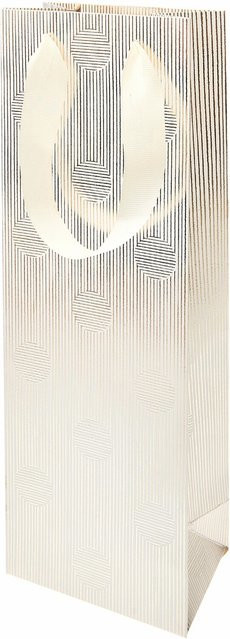 Rico Design Flaschentüte Struktur in Gold, B/T/H: 8,0 x 12,0 x 36,5 cm - Bild 1