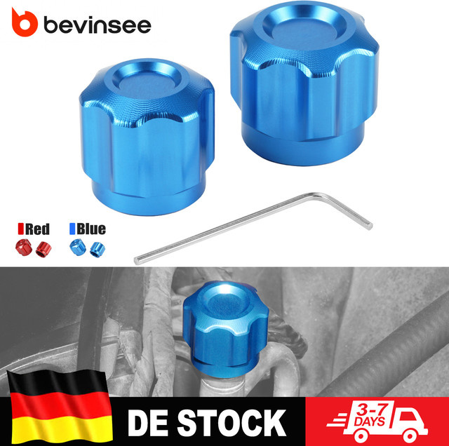 BEVINSEE Klimaanlagen-Lüftungsgitter-Set in Blau für BMW und MINI Modelle - Bild 1
