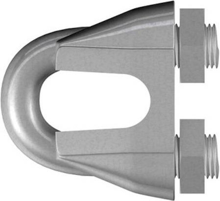 Seilklemme Dörner + Helmer 6,5 mm aus verzinktem Guss, Farbe: Silber, 20 Stück - Bild 1