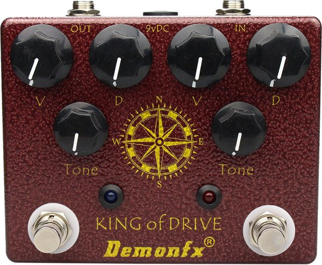 Demonfx King of Tone Overdrive Stomp Analog Gitarreneffektpedal - Bild 1